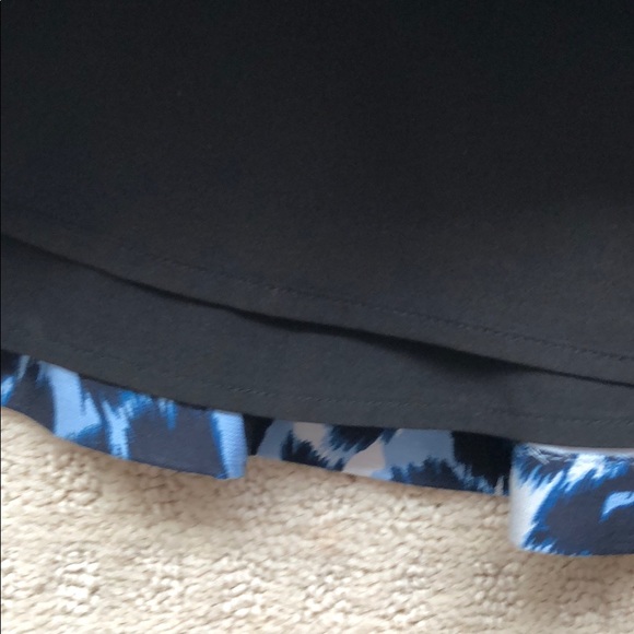 Diane Von Furstenberg blue leopard pleated skirt - Picture 3 of 6